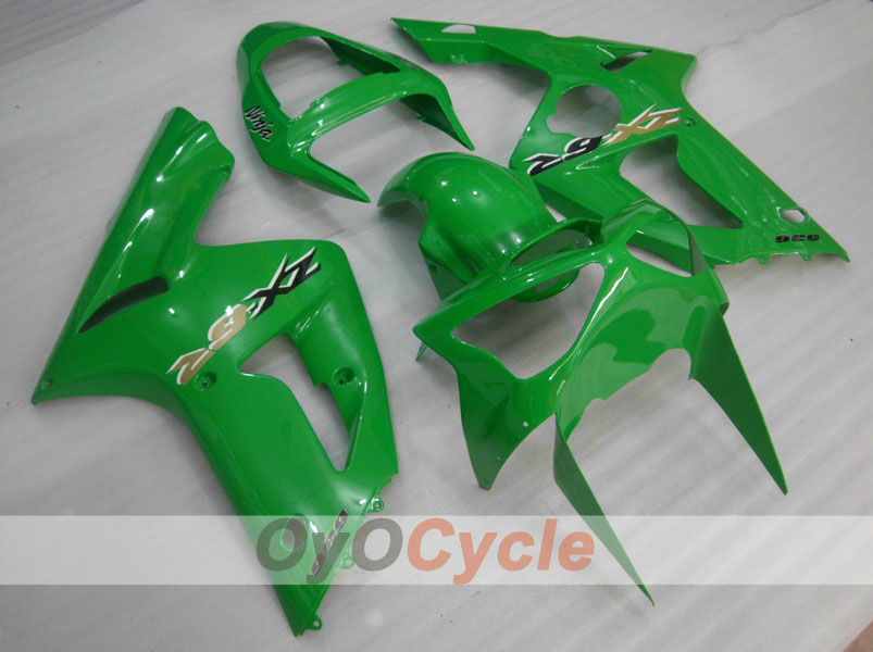 Injection Fairing kit for 03-04 NINJA ZX-6R - Green - Factory Style #OYO87901771 Main image