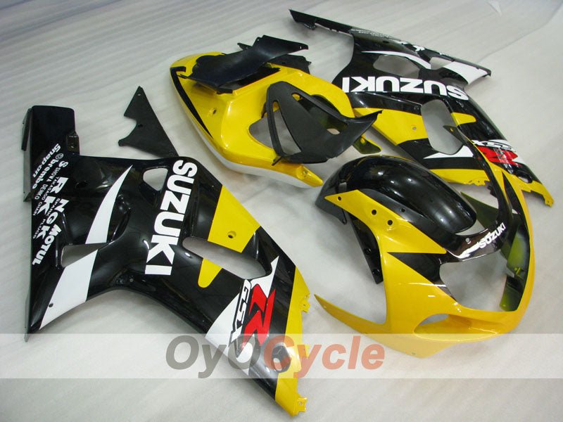 Injection Fairing kit for 00-02 GSX R1000 - Yellow, Black - MOTUL #OYO87905207 Main image