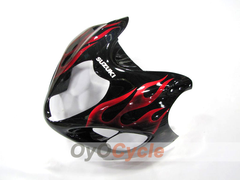 Injection Fairing kit for 99-07 GSXR1300 Hayabusa - Red, Black - Flame #OYO87902656