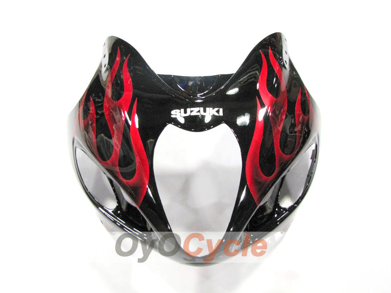 Injection Fairing kit for 99-07 GSXR1300 Hayabusa - Red, Black - Flame #OYO87902656