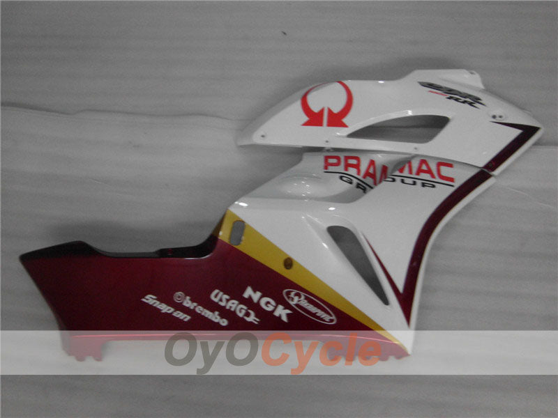 Injection Fairing kit for 04-05 CBR1000RR - Red, White - PRAMAC #OYO87900524