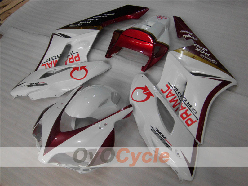 Injection Fairing kit for 04-05 CBR1000RR - Red, White - PRAMAC #OYO87900524
