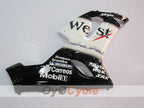 Injection Fairing kit for 05-06 NINJA ZX-6R - White, Black - West #OYO87901894
