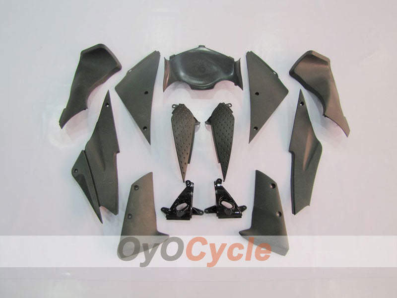 Injection Fairing kit for 05-06 NINJA ZX-6R - White, Black - West #OYO87901894