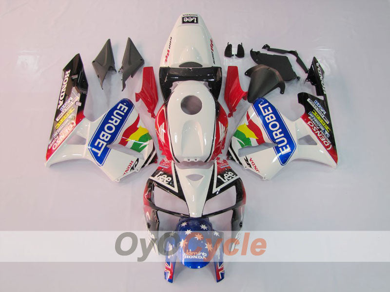 Injection Fairing kit for 05-06 CBR600RR - Multicolour - Eurobet, Lee, MICHELIN #OYO87900265 Main image