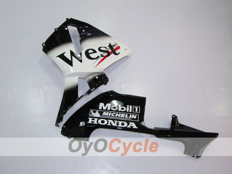 Injection Fairing kit for 05-06 CBR600RR - White, Black - West #OYO87900353