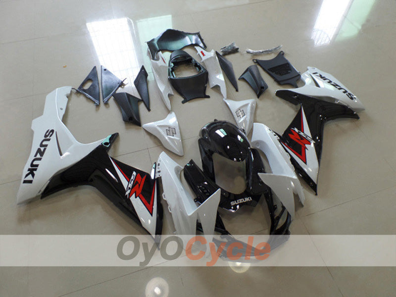 Injection Fairing kit for 11-26 GSX R750 - White, Black - Factory Style #OYO87903201 Main image