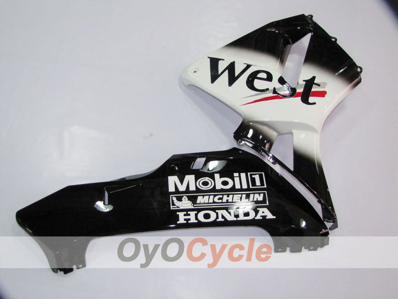 Injection Fairing kit for 05-06 CBR600RR - White, Black - West #OYO87900353