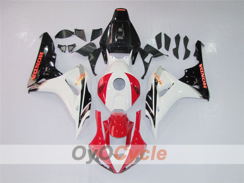 Injection Fairing kit for 06-07 CBR1000RR - Red, White - Factory Style #OYO87900624 Main image