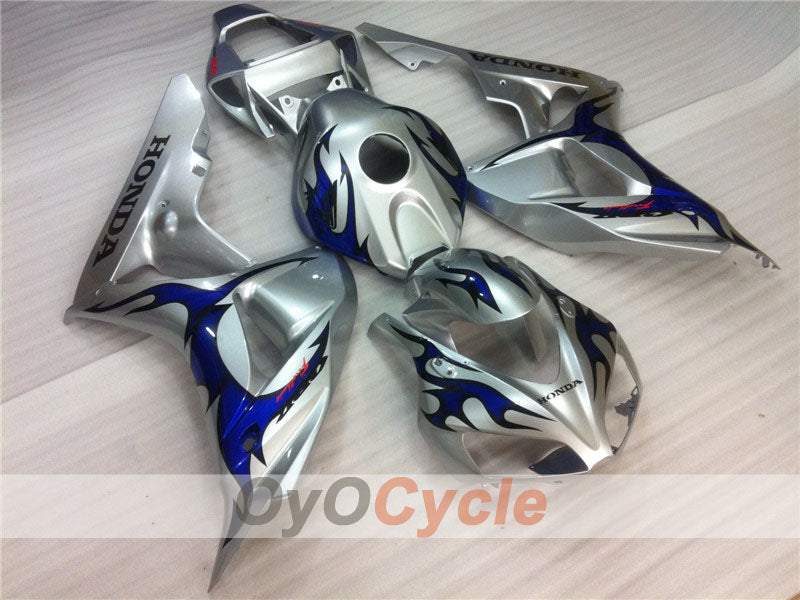 Injection Fairing kit for 06-07 CBR1000RR - Blue, Silver - Flame #OYO87900583 Secondary image