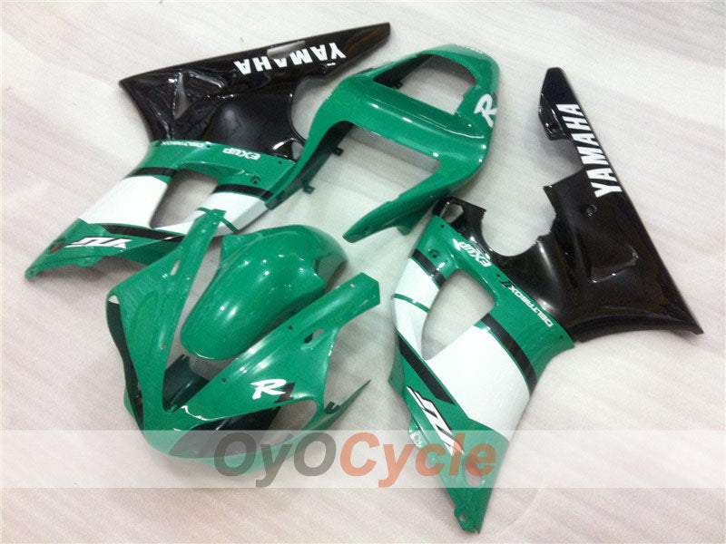 Injection Fairing kit for 00-01 YZF-R1 - Green, Black - Factory Style #OYO87900772 Main image
