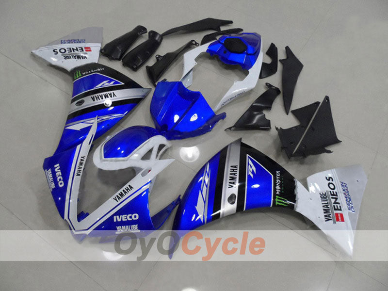 Injection Fairing kit for 12-14 YZF-R1 - Blue, White - Factory Style #OYO87903180 Main image
