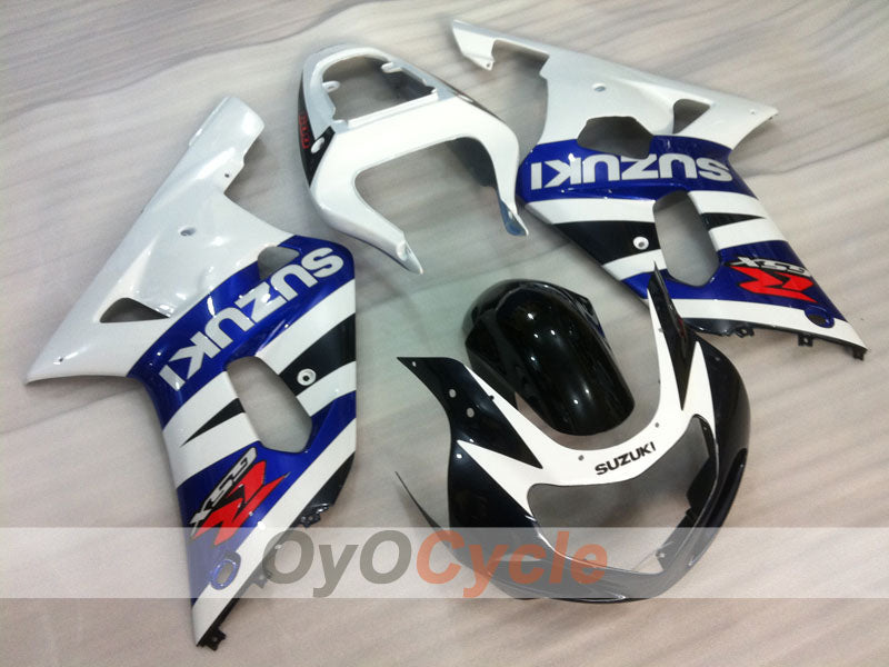Injection Fairing kit for 01-03 GSX R600 - White, Black - Factory Style #OYO87901072 Secondary image