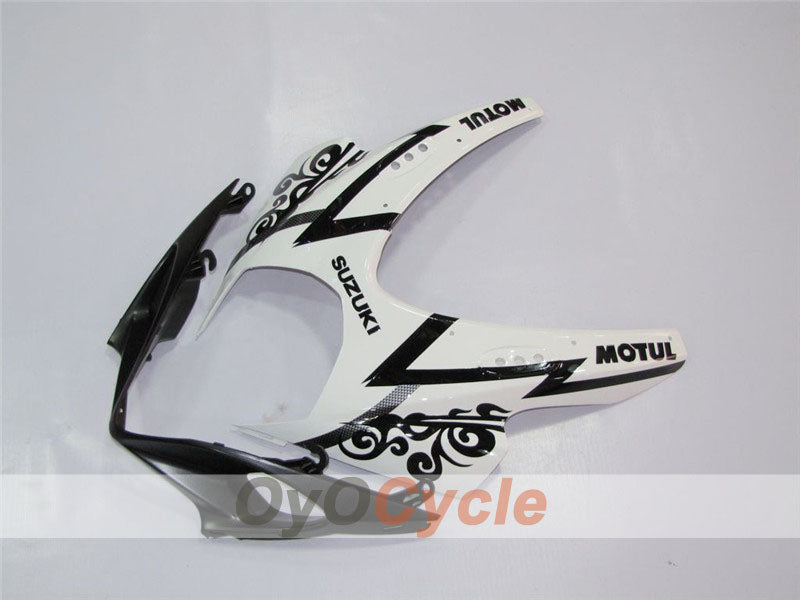 Injection Fairing kit for 07-08 GSX R1000 - White, Black - Corona, MOTUL #OYO87902066