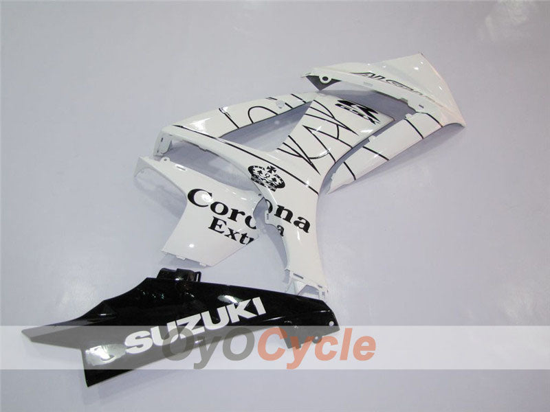 Injection Fairing kit for 07-08 GSX R1000 - White, Black - Corona, MOTUL #OYO87902066