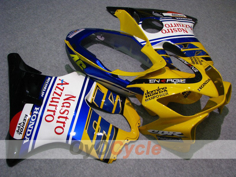 Injection Fairing kit for 04-07 CBR600F4i - Yellow, Blue - MICHELIN, Nastro Azzurro #OYO87900204