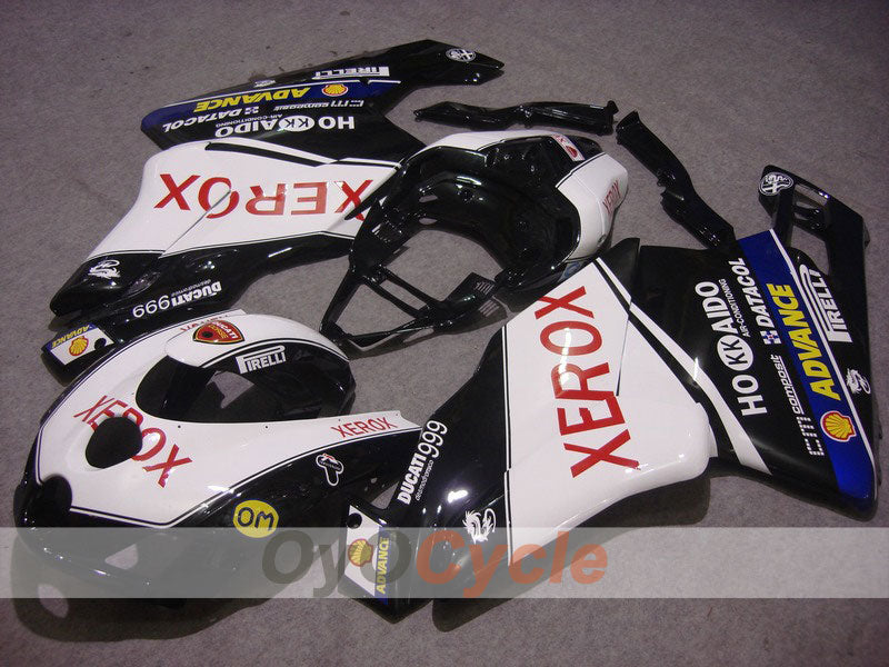 Injection Fairing kit for 05-06 Ducati 999 - White, Black - Xerox #OYO87902386 Main image