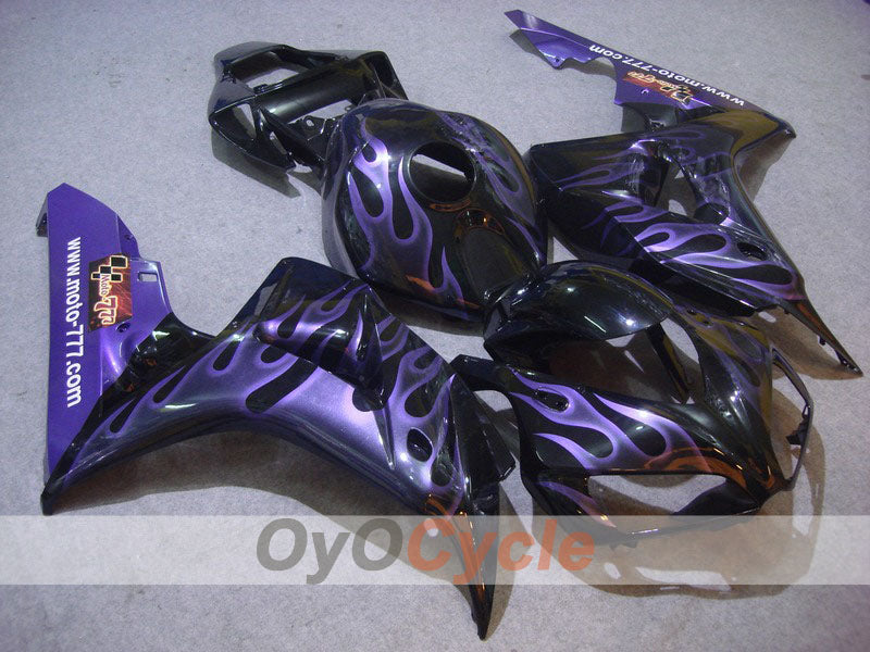 Injection Fairing kit for 06-07 CBR1000RR - Purple, Black - Flame #OYO87900591