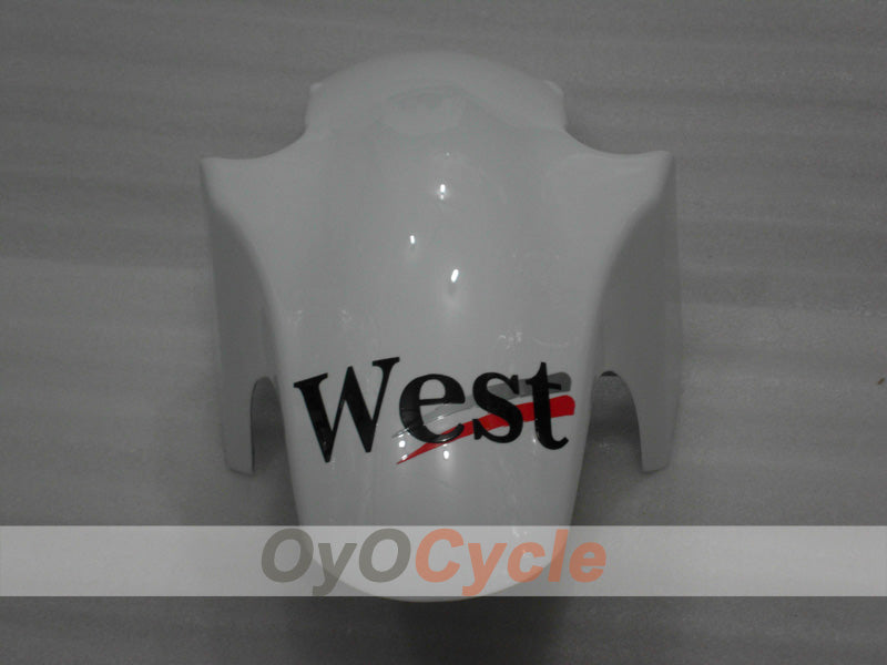 Injection Fairing kit for 94-97 NINJA ZX-6R - White, Black - West #OYO87902996