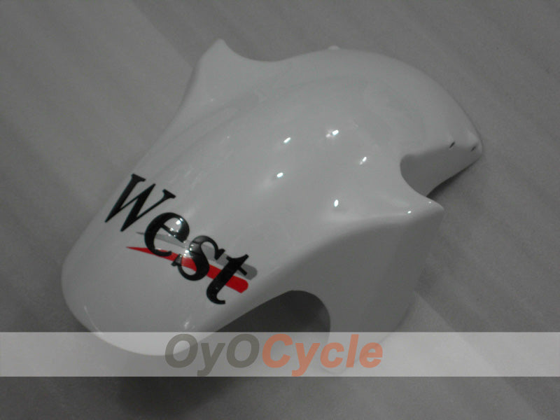 Injection Fairing kit for 94-97 NINJA ZX-6R - White, Black - West #OYO87902996