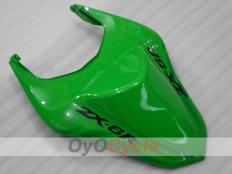 Injection Fairing kit for 07-08 NINJA ZX-6R - Green - Flame #OYO87901932