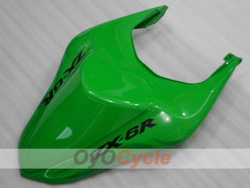 Injection Fairing kit for 07-08 NINJA ZX-6R - Green - Flame #OYO87901932