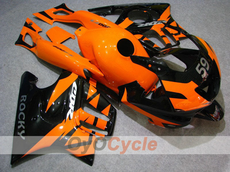 Injection Fairing kit for 97-98 CBR600F3 - Orange, Black - Factory Style #OYO87900074