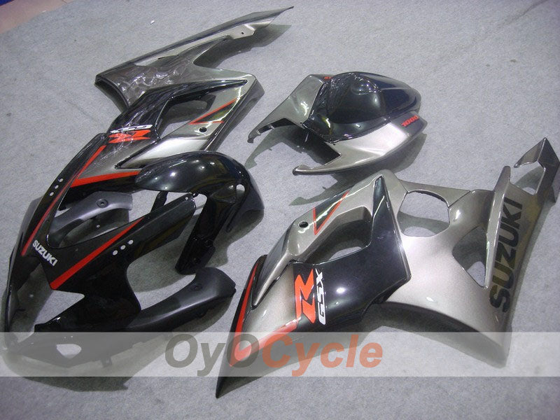 Injection Fairing kit for 05-06 GSX R1000 - Black, Silver - Factory Style #OYO87901980 Main image