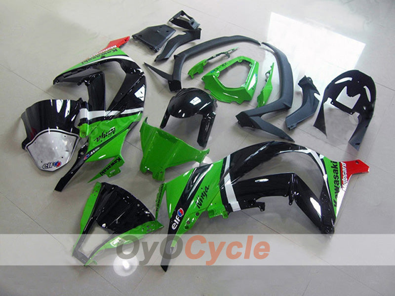 Injection Fairing kit for 11-15 NINJA ZX-10R - Green, Black - Factory Style #OYO87903137