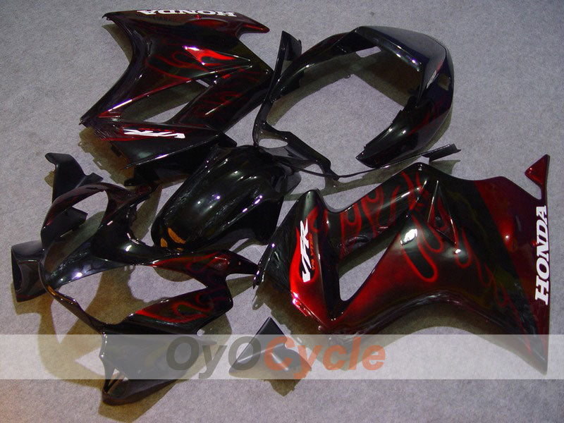 Fairing kit for 98-01 VFR800 - Red, Black - Flame #OYO87902897