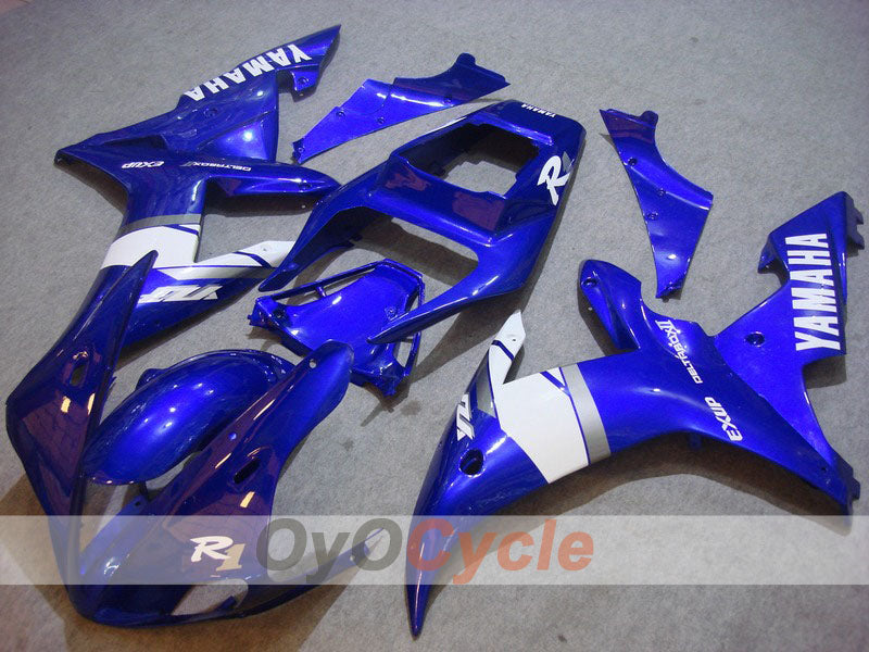 Injection Fairing kit for 02-03 YZF-R1 - Blue, White - Factory Style #OYO87900812