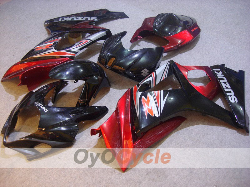 Injection Fairing kit for 07-08 GSX R1000 - Red, Black - Factory Style #OYO87902130