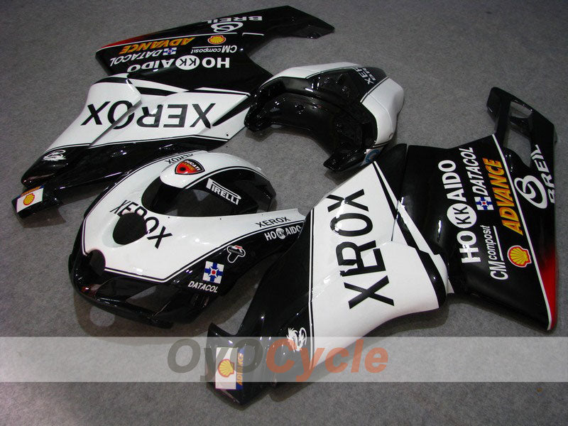 Injection Fairing kit for 05-06 Ducati 749 - White, Black - Xerox #OYO87902170 Main image