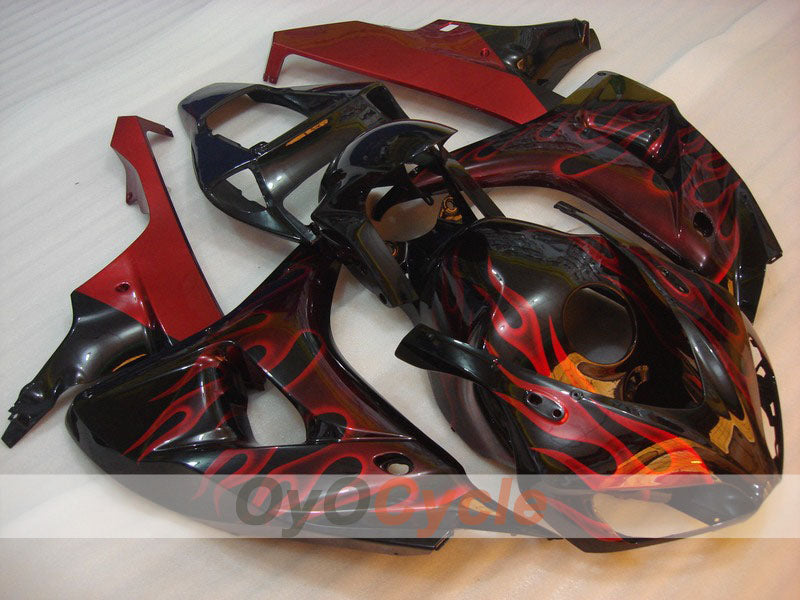 Injection Fairing kit for 06-07 CBR1000RR - Red, Black - Flame #OYO87900593