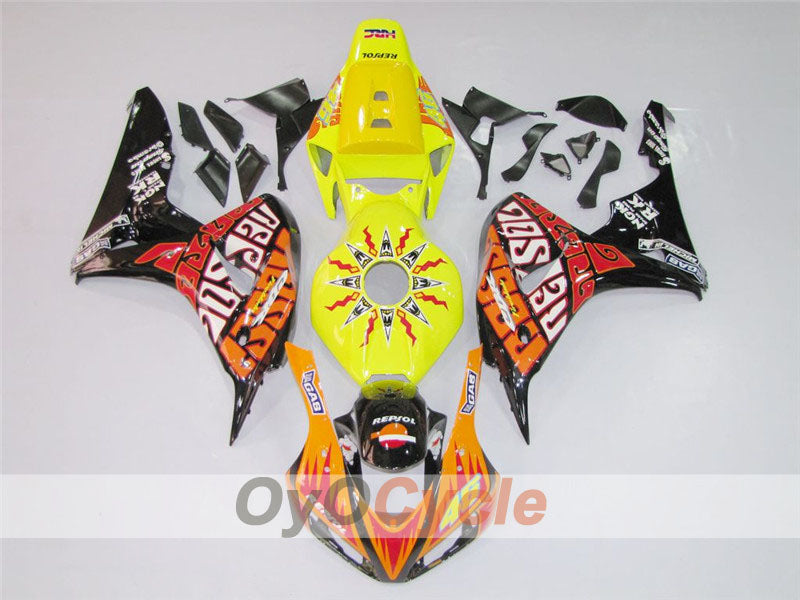 Injection Fairing kit for 06-07 CBR1000RR - Yellow, Black - Rossi #OYO87900639