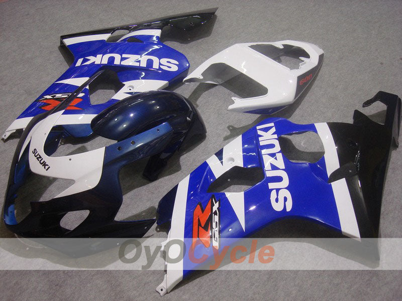 Injection Fairing kit for 04-05 GSXR600 - Blue, White - Factory Style #OYO87901364 Main image