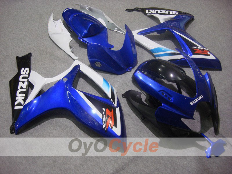 Injection Fairing kit for 06-07 GSX R600 - Blue, White - Factory Style #OYO87901562