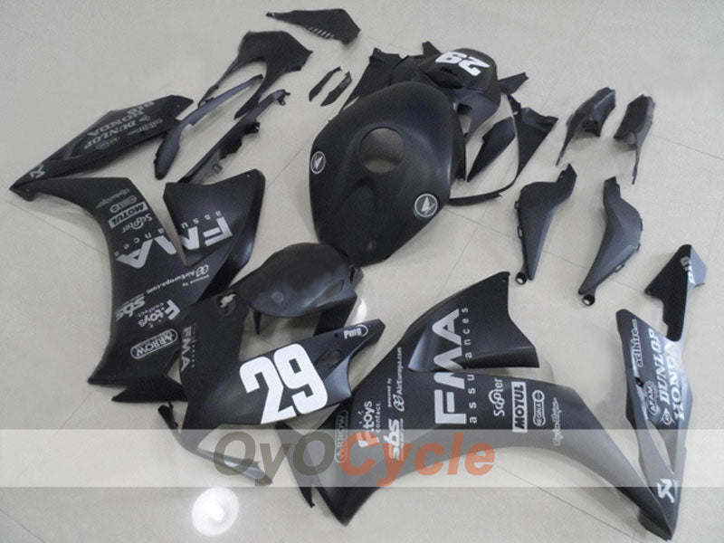 Injection Fairing kit for 12-16 CBR1000RR - Black, Matte - DUNLOP, MOTUL #OYO87903330 Main image