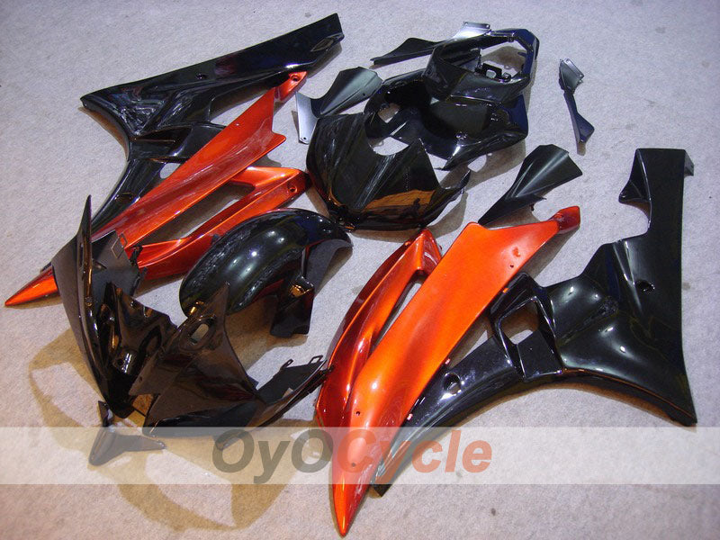 Injection Fairing kit for 06-07 YZF-R6 - Orange, Black - Factory Style #OYO87900949