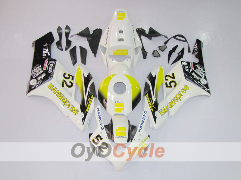 Injection Fairing kit for 04-05 CBR1000RR - Yellow, White - HANN Spree #OYO87902843 Main image