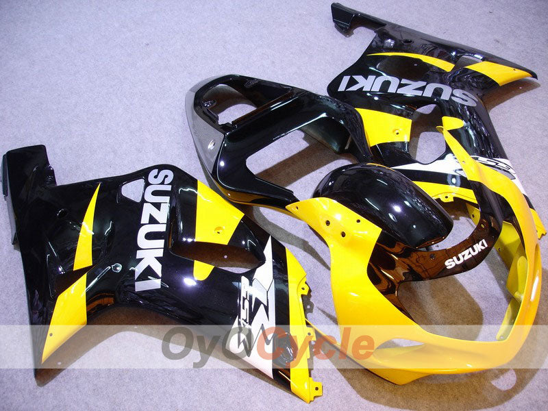 Injection Fairing kit for 01-03 GSX R600 - Yellow, Black - Factory Style #OYO87901120