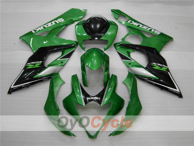 Injection Fairing kit for 05-06 GSX R1000 - Green, Black - Factory Style #OYO87901983 Main image