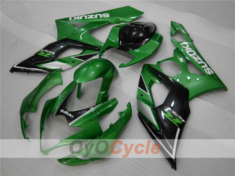 Injection Fairing kit for 05-06 GSX R1000 - Green, Black - Factory Style #OYO87901983