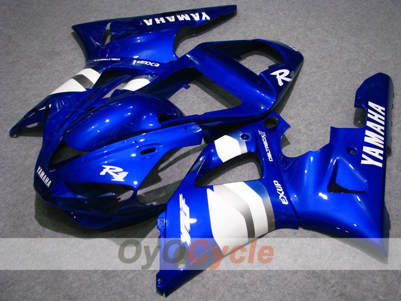 Injection Fairing kit for 00-01 YZF-R1 - Blue, White - Factory Style #OYO87900784 Main image