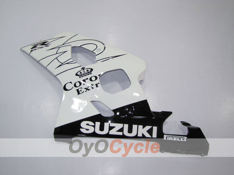 Injection Fairing kit for 04-05 GSX R750 - White, Black - Corona #OYO87901236 Secondary image