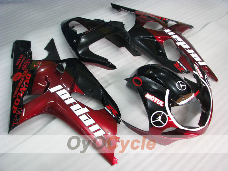 Injection Fairing kit for 00-02 GSX R1000 - Red, Black - MOTUL #OYO87905206 Main image