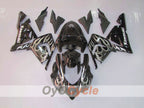 Injection Fairing kit for 04-05 NINJA ZX-10R - Black, Silver - Flame #OYO87902819