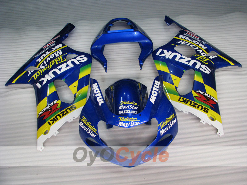 Injection Fairing kit for 01-03 GSX R600 - Blue - MOTUL #OYO87905083 Secondary image