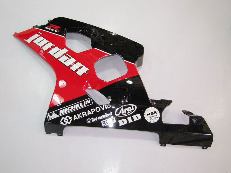 Injection Fairing kit for 04-05 GSX R750 - Red, Black - Jordan #OYO87901254 Secondary image
