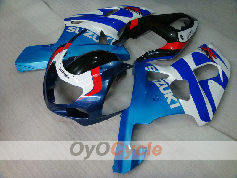 Injection Fairing kit for 00-03 GSX R750 - Blue, White - Factory Style #OYO87901117